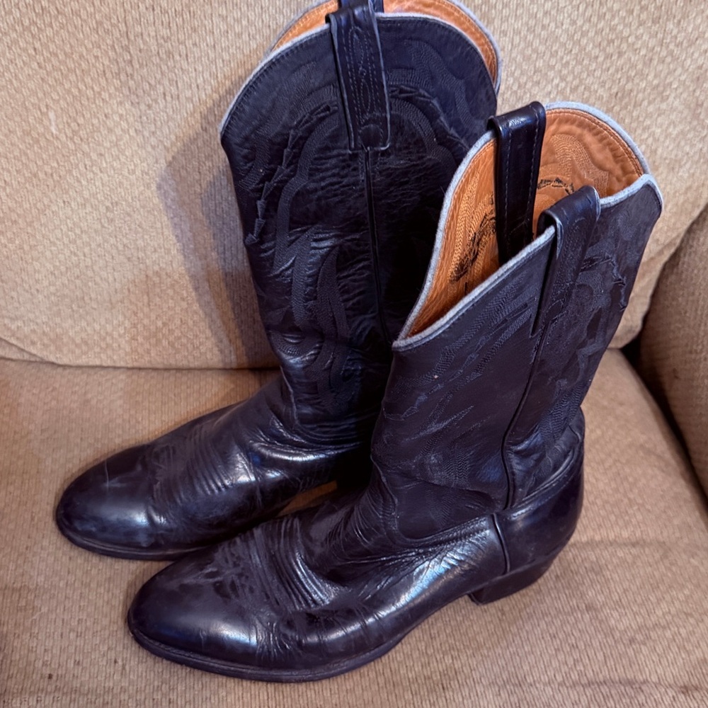 Lucchese 2000 Leather Cowboy Boots